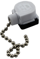 Interrupteur à glissière en plastique 2A 250V pour commande d'éclairage électrique, pour ventilateurs, lampes murales et plafonniers, interrupteurs marche/arrêt