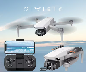 LY-TK40Toy 4-<b>Channel</b> Drone Wi-Fi App-Controlled FPV 100m Range One-Click Takeoff Aerial Photography Includes Batteries Charger - Product Image 2