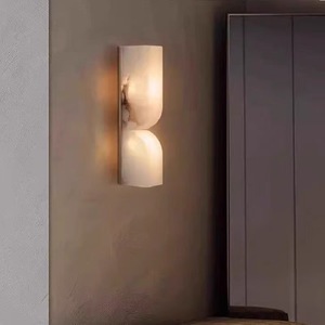 Spanish Natural Marble Wall Lamp 35cm Height <b>Led</b> <b>Light</b> Source Living <b>Room</b> Bedroom Hallway Stairwell Lighting - Product Image 2