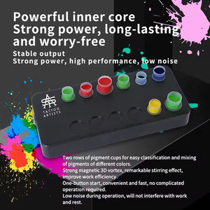Mezclador de Tinta para Tatuajes Magnético Inalámbrico, Máquina Agitadora de Pigmentos a Batería para Artistas del Tatuaje - Product Image 6