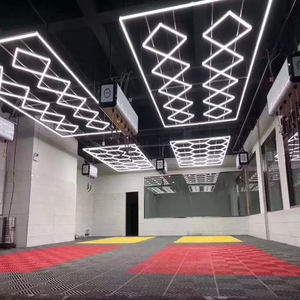 SUEZ Auto Schönheits werkstatt Waben licht Auto waschanlage Decke führte sechseckiges Licht - Product Image 4