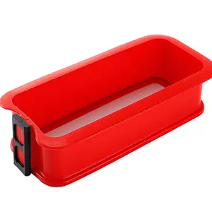 LD-Y019B Silicone Spring FORM With Base Form Rectangle Silicone Cake Mold Silicone Frame