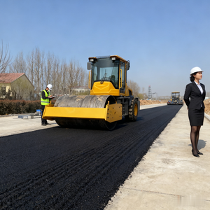 Factory Direct Sales 0.3 Tons 0.5 Tons Small Roller Single eel Wheel Road Con Ruction Machine <b>Manual</b> Roller - Product Image 3