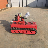 Robots de lutte contre les incendies flexibles, équipement de sauvetage d'urgence télécommandé sans fil pour les incendies, les quais, les dépôts de pétrole, fonctionnement facile