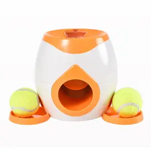 Pet Interactive Toy Ball Machine Dog Teasing Toy Puppy Thrower Ball Launcher Pet Tennis Snack Reward Machine