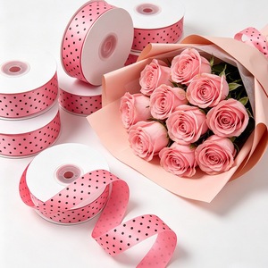 Natural Linen Custom <b>Ribbon</b> Rustic Printed Style For Farmhouse Wedding Florist Wrapping - Product Image 3