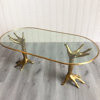 Italienischer Luxus-Couchtisch mit Glasplatte Modernes Zeitgenössisches Design für Zuhause, Apartment, Villa & Designer-Wohnungen
