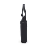 Sac d'Épaule Business de Luxe WilliamPOLO pour Hommes, 14 Pouces, Besace Messager en Polyamide avec Intérieur Doux, Noir, pour Bureau et Ordinateur Portable