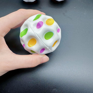 Pelota de Espuma Elástica Blanca de PU de 70 mm de Fábrica HAPU, Pelota de Alta Elasticidad para Entrenamiento Deportivo, Juguete de Modelado Lunar - Product Image 2
