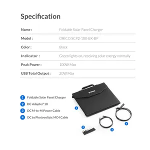 Panel solar plegable impermeable portátil OEM personalizable 100W 200W 300W 400W energía solar Camping Panneaux Solaires uso al aire libre