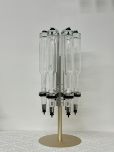 New Vàng Màu 375Ml Xoay Thiết Kế 6 Chai Nước Hoa Dispenser Toàn Bộ Cửa Hàng Nước Hoa Hiển Thị Giá Với 6 Đầu Bơm Nhà Phân Phối - Product Image 3