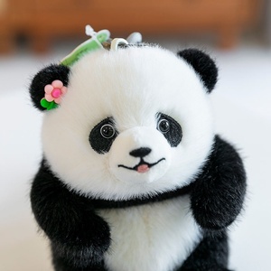 A Keychain Black and White <b>Cat</b>-shaped Plush Toy, a Cute Black and White <b>cat</b> Keychain Plush Toy Animal Toy, a Suitable Home <b>Gift</b>  - Product Image 2