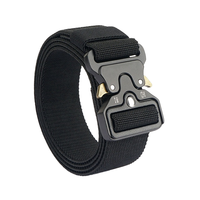 Ceinture en tissu nylon avec boucle en alliage métallique, sangle de sport tissée, ceinture tactique à dégagement rapide