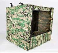 Boîte de tir silencieuse chinoise en toile camouflage pliable 40x40 pour entraînement au tir à l'éjection avec arc composé