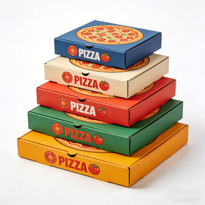 Cajas de Cartón Plegables Desechables de Papel Kraft Impresas Personalizadas para Envasado de Alimentos, Pizza y Sushi, Ecológicas, OEM Disponible - Product Image 4