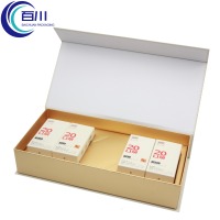 Caja de Regalo Rígida Vintage de Alta Calidad 2026 con Logotipo Impreso y Bolsa de Papel para Té, Joyería o Productos de Cuidado de la Piel