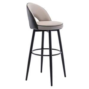 Lot <span class=keywords><strong>de</strong></span> 2 tabourets <span class=keywords><strong>de</strong></span> <span class=keywords><strong>bar</strong></span> modernes <span class=keywords><strong>de</strong></span> 24 pouces à hauteur <span class=keywords><strong>de</strong></span> comptoir et pieds en bois massif et dos en velours pour les repas en plein air, les îlots <span class=keywords><strong>de</strong></span> cuisine et les hôtels - Product Image 4