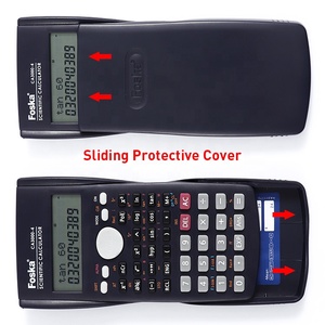 FOSKA professioneller wissenschaftlicher Rechner 12-stelliger Widescreen HD-Anzeige variable statistische Rechner mit Schiebeabdeckung - Product Image 5