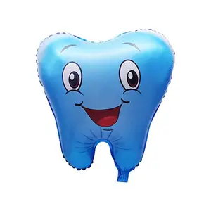 Factory Direct Sales Dental Modeling Toy tooth shape foil balloons tooth fairy party dentist office advertising balloon