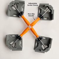 Outil de positionnement multifonctionnel à fixation rapide pour le soudage de cadres photo, le travail du bois et le verre d'aquarium, avec fixation à angle droit