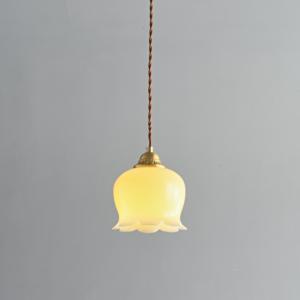 Encantadora Lámpara de Techo de Cristal con Forma de Campana, Estilo Antiguo, Color Dorado, con Colgante de Tulipán, Estilo Cottagecore, <span class=keywords><strong>para</strong></span> Comedor, Dormitorio Principal - Product Image 6