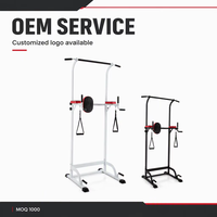 Tour de musculation multifonctionnelle en acier pour tractions, dips et exercices de levage des jambes suspendues