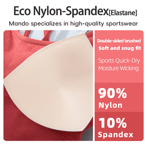<span class=keywords><strong>Soutien</strong></span>-<span class=keywords><strong>gorge</strong></span> de <span class=keywords><strong>sport</strong></span> côtelé sans couture avec large élastique <span class=keywords><strong>sous</strong></span> le buste pour femme, grande taille XXXL, 90 % nylon 10 % élasthanne - Product Image 4