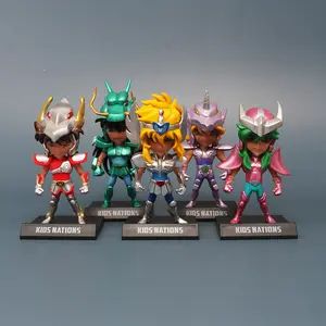 5 pcs a set shiryu aldebaran model saint seiya saint seiya figure saint seiya toy