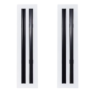 Diffuseur linéaire en aluminium réglable pour grille d'aération, facile à nettoyer, pour système de ventilation de retour d'air CVC au plafond, au mur ou au sol