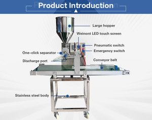 Machine <span class=keywords><strong>de</strong></span> remplissage automatique quantitative <span class=keywords><strong>de</strong></span> crème ZD200-F1 à 6 programmes pour la crème fouettée et la crème anglaise dans les pâtisseries - Product Image 5