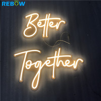 Lettres lumineuses LED personnalisées pour mariage en extérieur, étanches IP68, en acrylique/PVC/silicone, livraison directe