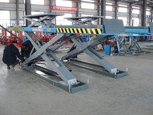 Gunting hidrolik silinder ganda 4T, kapasitas angkat mobil 4000kg untuk Lift gunting <span class=keywords><strong>Inground</strong></span> Penyelaras tanah - Product Image 3