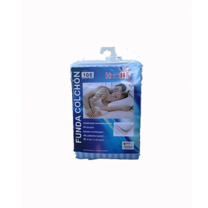 Cubrecama y Sábanas Ajustables y Planas de Algodón Duradero con Estampado de Rayas Azules 105 FUNDA COLCHON - Product Image 3