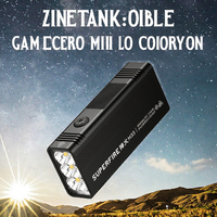 Lampe torche tactique industrielle M33 haute puissance 8000 lm, 90 W, six mèches, LED rechargeable, IP44, pour utilisation d'urgence