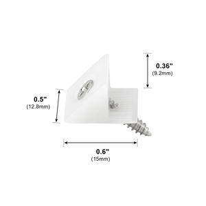 Bền Màu Trắng Nhựa Nhỏ Góc Nẹp Đồ Nội Thất Fastener Cho Ngăn Kéo Dưới Sửa Chữa Sửa Chữa Sửa Chữa Mending Nêm Tủ Hội Đồng Quản Trị Hỗ Trợ - Product Image 2