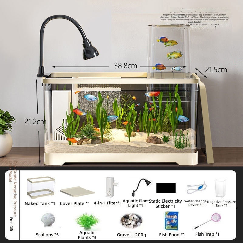 Yellow  Negative Pressure Tank Aquarium