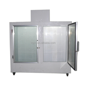 Doppio vetro porta porta interna solida Merchandiser commerciale acciaio inossidabile refrigeratore ghiaccio borsa - Product Image 6