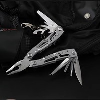 Outil multifonction de camping en acier inoxydable, couteau pliant portable, pinces, équipement de survie d'urgence en plein air, outils multifonctions pour la randonnée