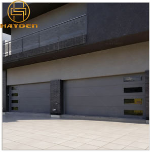 <span class=keywords><strong>Porte</strong></span> <span class=keywords><strong>de</strong></span> <span class=keywords><strong>garage</strong></span> double automatique <span class=keywords><strong>sectionnelle</strong></span> avec double isolation 12x12 10x10 Wifi avec fenêtre en verre sur le côté - Product Image 4