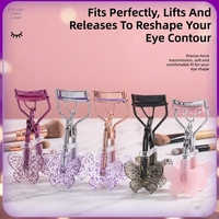 Fabricant en gros d'accessoires cosmétiques, nouvelle arrivée, recourbe-cils bleu papillon, recourbe-cils pour extensions de cils