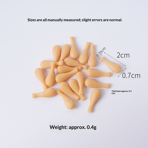 ของเล่นจำลองอาหารพลาสติกขนาดเล็ก อุปกรณ์ประกอบฉาก DIY ปู ไข่ <span class=keywords><strong>ขา</strong></span>ไก่ กุ้ง - Product Image 6