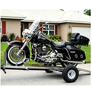 Support de <span class=keywords><strong>roue</strong></span> de <span class=keywords><strong>moto</strong></span> réglable en acier, design à profil bas, anti-basculement, offre un support sécurisé pour les motos - Product Image 1