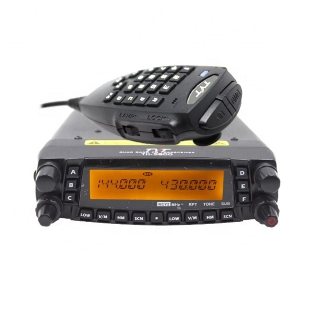 Latest for TH-9800 Quad Band Walkie Talkie Transceiver Car Use VHF UHF 5W 0-15KM Range 1000-1500mAh Battery IPX-1 Water