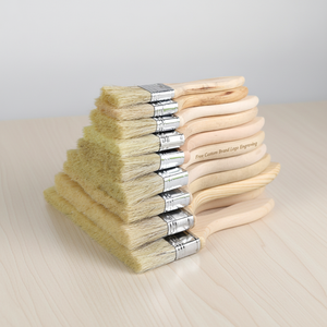 Pinceaux en poils de porc en gros, pinceaux multi-usages à manche en bois pour la décoration intérieure, le teinture, le vernis, la colle et le nettoyage - Product Image 5