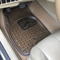 Umwelt freundliche Luxus-Auto-Fußmatten Verdickte transparente rutsch feste PVC-wasserdichte, verbesserte Größe Universal Fit