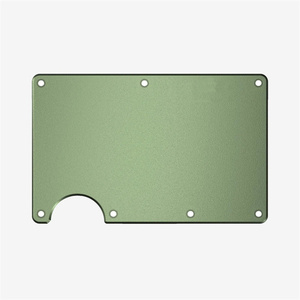 Fábrica por encargo CNC mecanizado de fibra de carbono anodizado aluminio Metal frontal trasero <span class=keywords><strong>Ridge</strong></span> <span class=keywords><strong>Wallet</strong></span> - Product Image 2