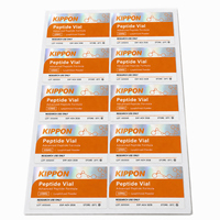 Étiquettes personnalisées pour flacons en verre de 3 ml/5 ml, autocollants imperméables pour soins de la peau, étiquettes adhésives holographiques en feuille d'aluminium pour emballage