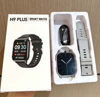 Montre Connectée H9 Version Améliorée H9 Plus, Suivi Fréquence Cardiaque, Oxygène Sanguin, Santé, Sport, Exercice, Étanche, Appels Bluetooth