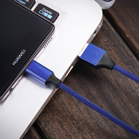 Câble USB 2.0 Type-C en alliage d'aluminium, cuivre pur, tressé en nylon, 3A, 1M, 3ft/6ft/10ft, charge rapide pour ordinateur portable, téléphone portable