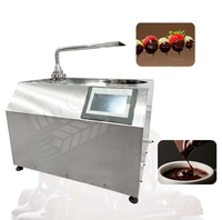 Distributeur de chocolat de comptoir Machine à tempérer pour faire fondre la décoration de crème glacée de barre de chocolat
